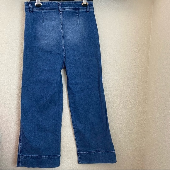 Free People Demin wide leg Jeans size 8 - Picture 4 of 15